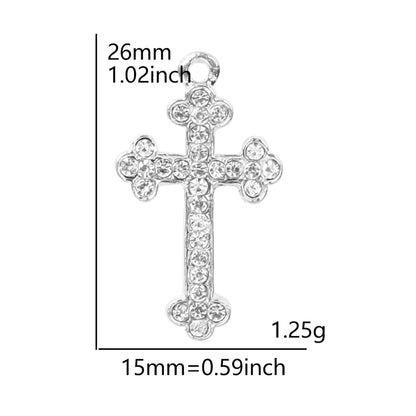 Cross Charm Necklace Crystal Pendant Necklaces For Women Men Accessories Rhinestone Christ Crosses Choker Gift Fashion Jewelry