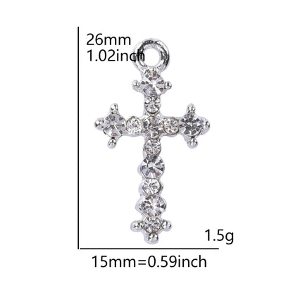 Cross Charm Necklace Crystal Pendant Necklaces For Women Men Accessories Rhinestone Christ Crosses Choker Gift Fashion Jewelry